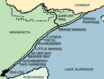 Minnesota-North-Shore-Map